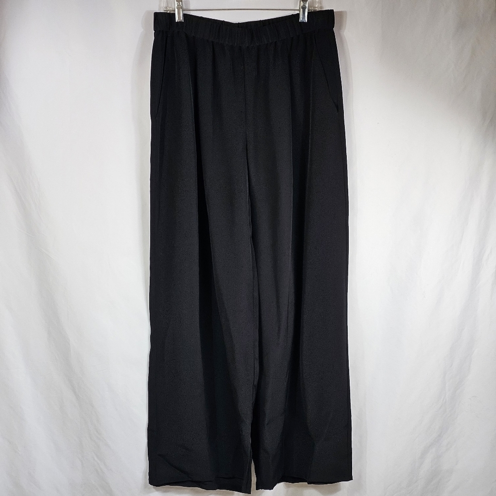 Eileen Fisher Black Wide-Leg Pants